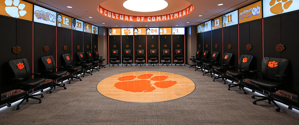 football dressing room design Locker Room Furniture